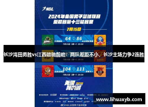 长沙湾田勇胜vs江西赣驰前瞻：两队差距不小，长沙主场力争2连胜